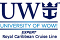 Jill has earned Royal Caribbean's University of Wow's "Expert" Designation