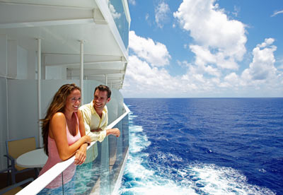 Honeymoon couple on Royal Carbbean Cruise