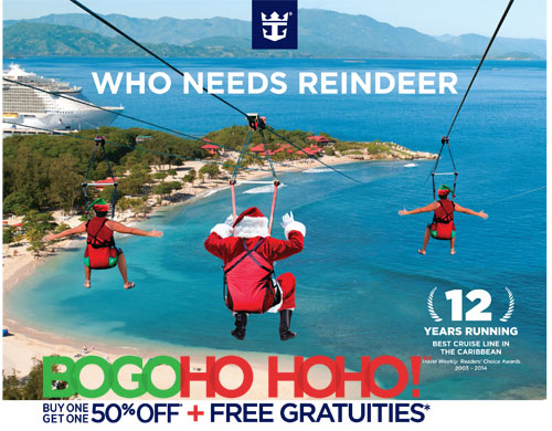 Buy 1, Get 1 Half Off Holiday Sailings
