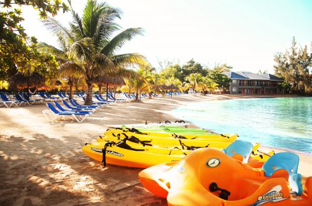 Included water activities at Paradise Cove